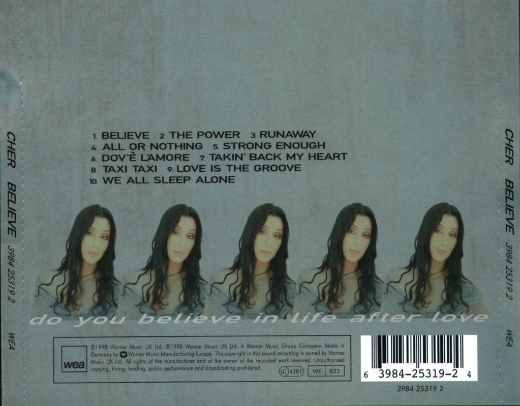 Cher  Believe 1998 : Back